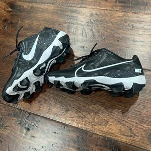 Nike Football Cleats with Black and White Details- Worn Once